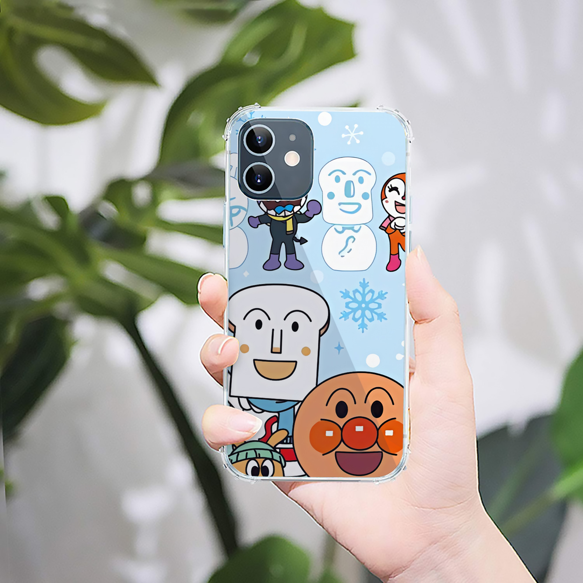 （画像用） アンパンマン Anpanman 【iPhone 12シリーズ対応】透明スマホケース（クリアソフトケース）